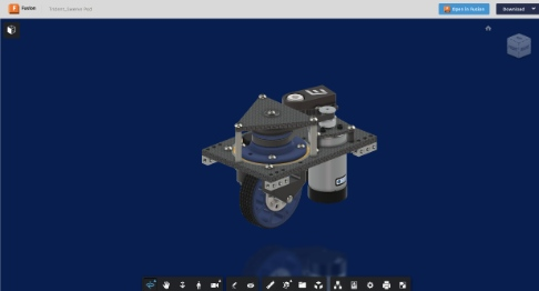 Trident_Swerve Pod - AUTODESK FUSION thumbnail