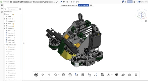 Velox Cad Challenge - Skystone swerb bot thumbnail
